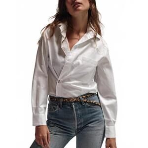 NEW CISSA daily long sleeve shirt in tonal stripe